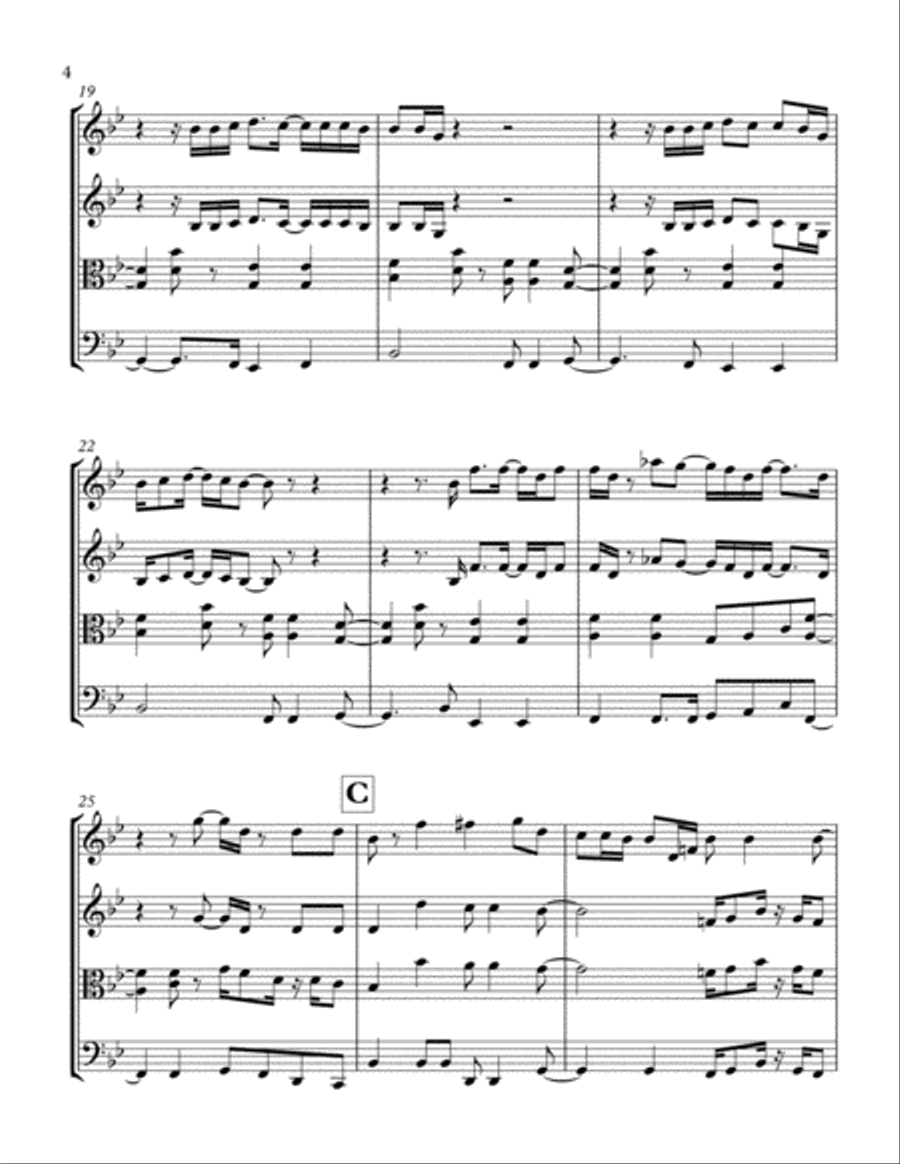 You Are The Best Thing You Are The Best Thing String Quartet scores gallery preview page 4
