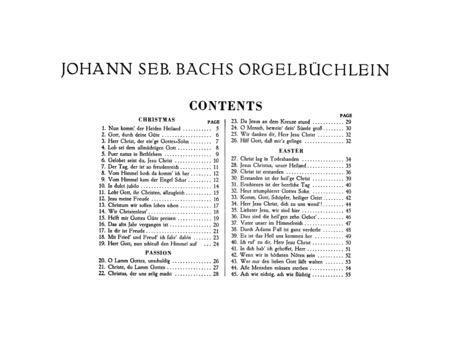 Organbook (Orgelbuchlein)