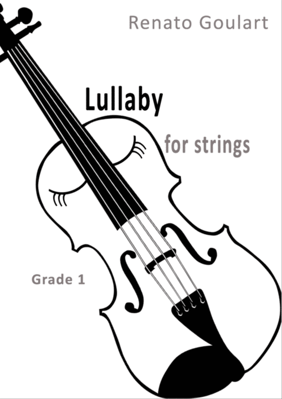 Lullaby for Strings (Renato Goulart) - Score and parts String Orchestra scores gallery preview page 1