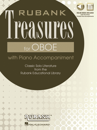 Book cover for Rubank Treasures for Oboe