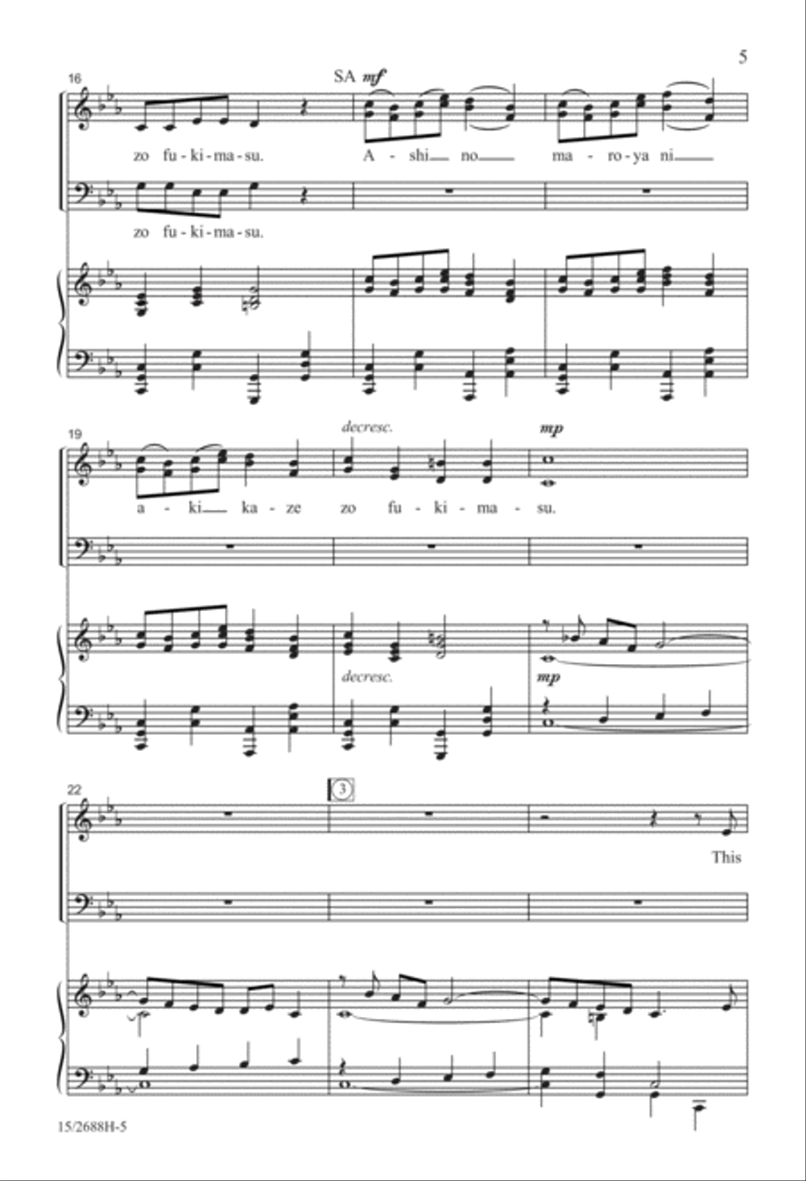 Autumn Night (Yusareba) 3-Part scores gallery preview page 6