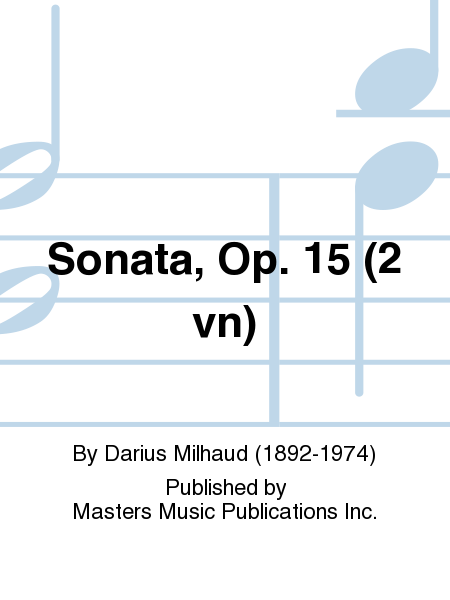 Sonata, Op. 15 (2 vn)