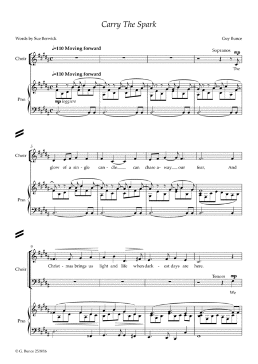Carry The Spark 4-Part scores gallery preview page 2