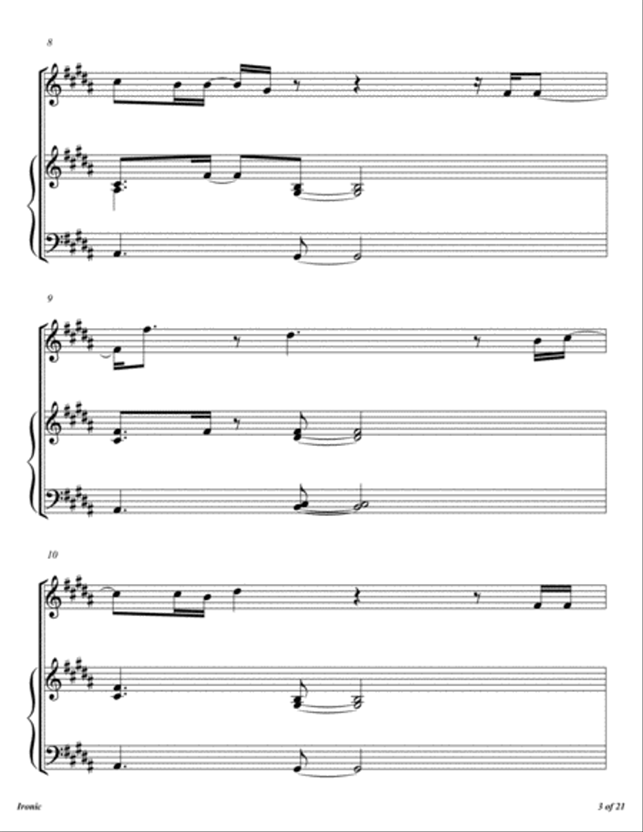 Ironic Flute Solo scores gallery preview page 4
