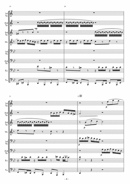 <Brass Octet> Fuga in g-minor BWV578 image number null