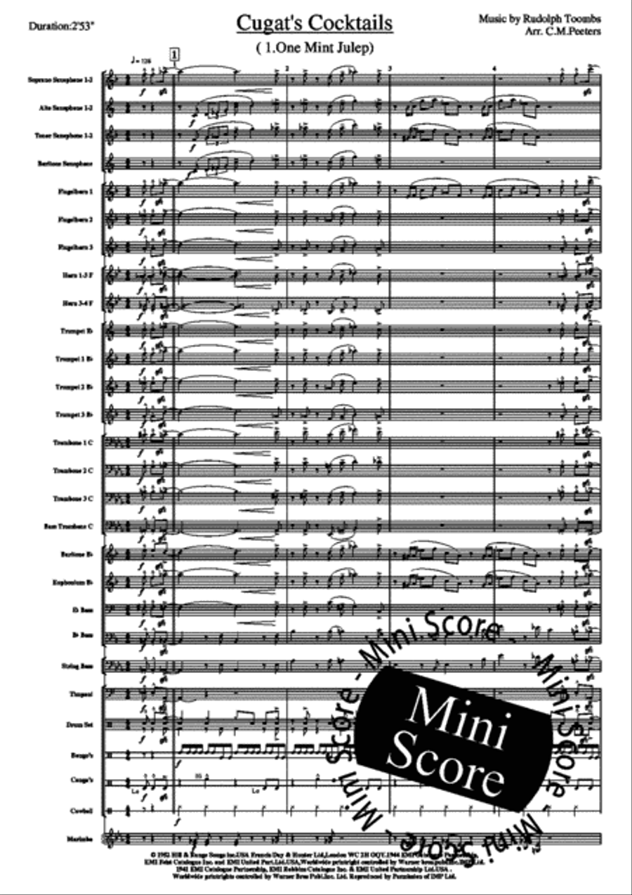 Cugat's Cocktail Big Band scores gallery preview page 7