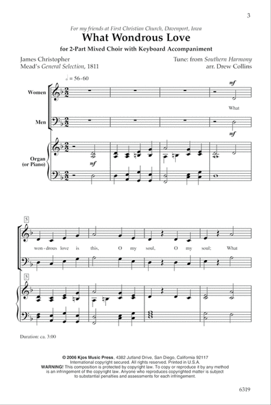 What Wondrous Love 2-Part scores gallery preview page 2