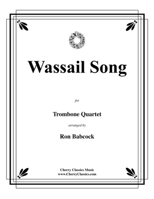 Book cover for Wassail Song for Trombone Quartet