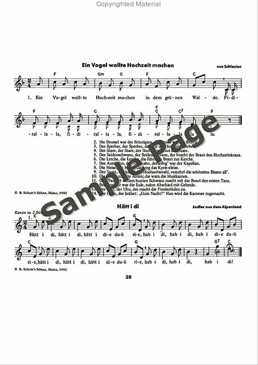 Es tonen die Lieder Recorder scores gallery preview page 39