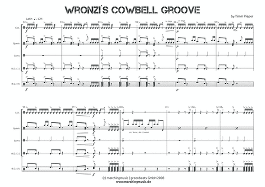 WRONZIS COWBELL GROOVE Street Cadence image number null