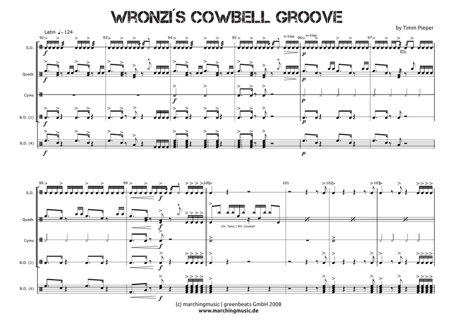 WRONZIS COWBELL GROOVE Street Cadence image number null