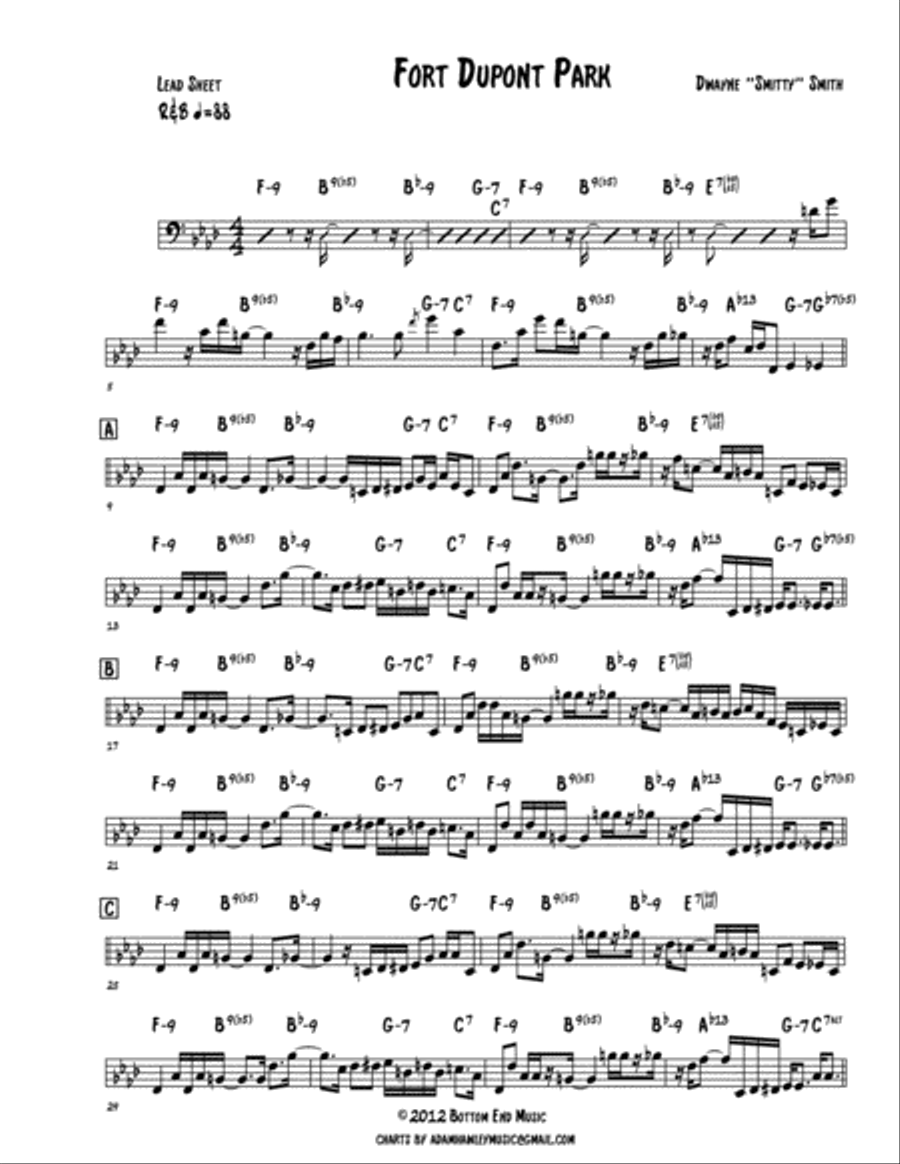 Fort Dupont Park Small Ensemble scores gallery preview page 1