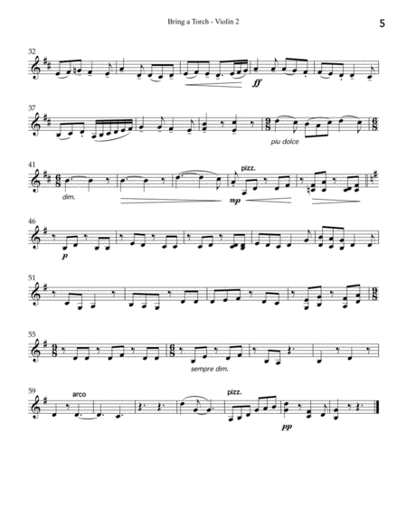 Christmas Album for String Quartet: Violin 2 image number null