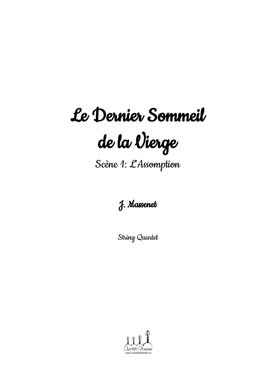 Le Dernier Sommeil de la Vierge - Scène 1: L'Assomption - Score Only String Quartet scores gallery preview page 1