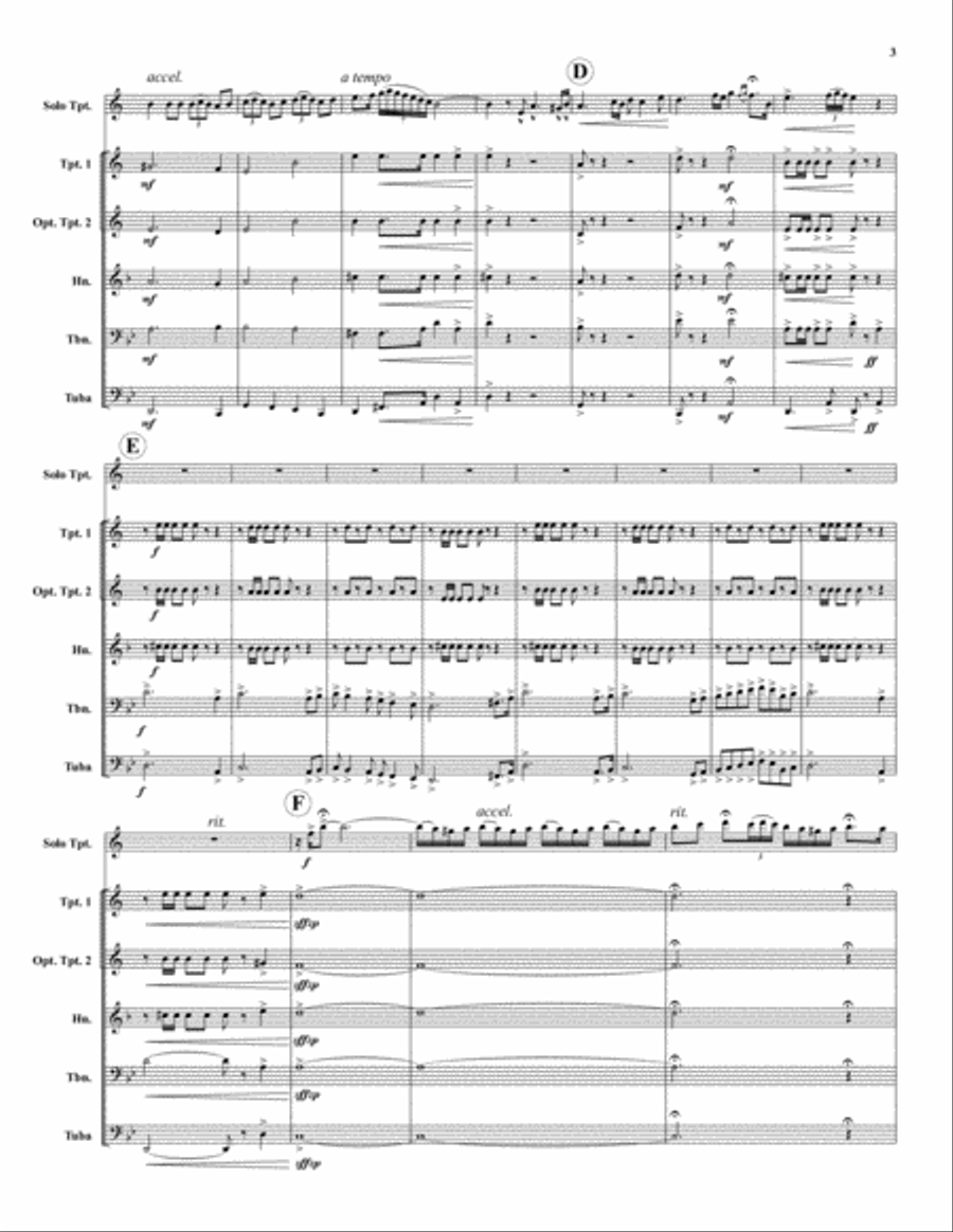 La Virgen de la Macarena Brass Quintet scores gallery preview page 3