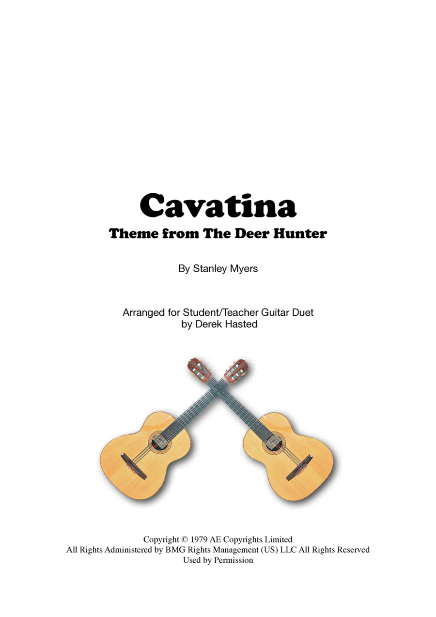 Cavatina Guitar scores gallery preview page 1