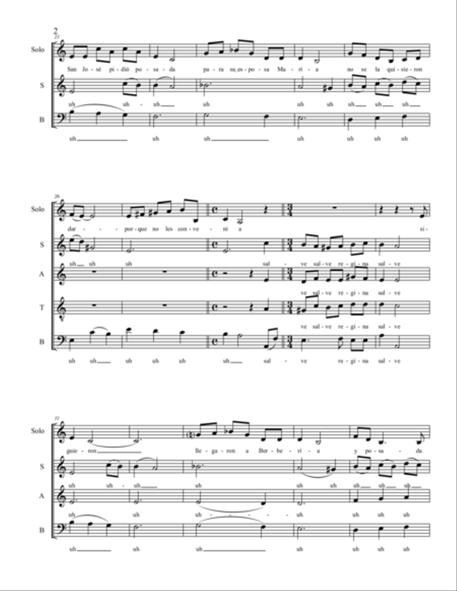 Salve de San Jose Salve de San Jose 4-Part scores gallery preview page 3