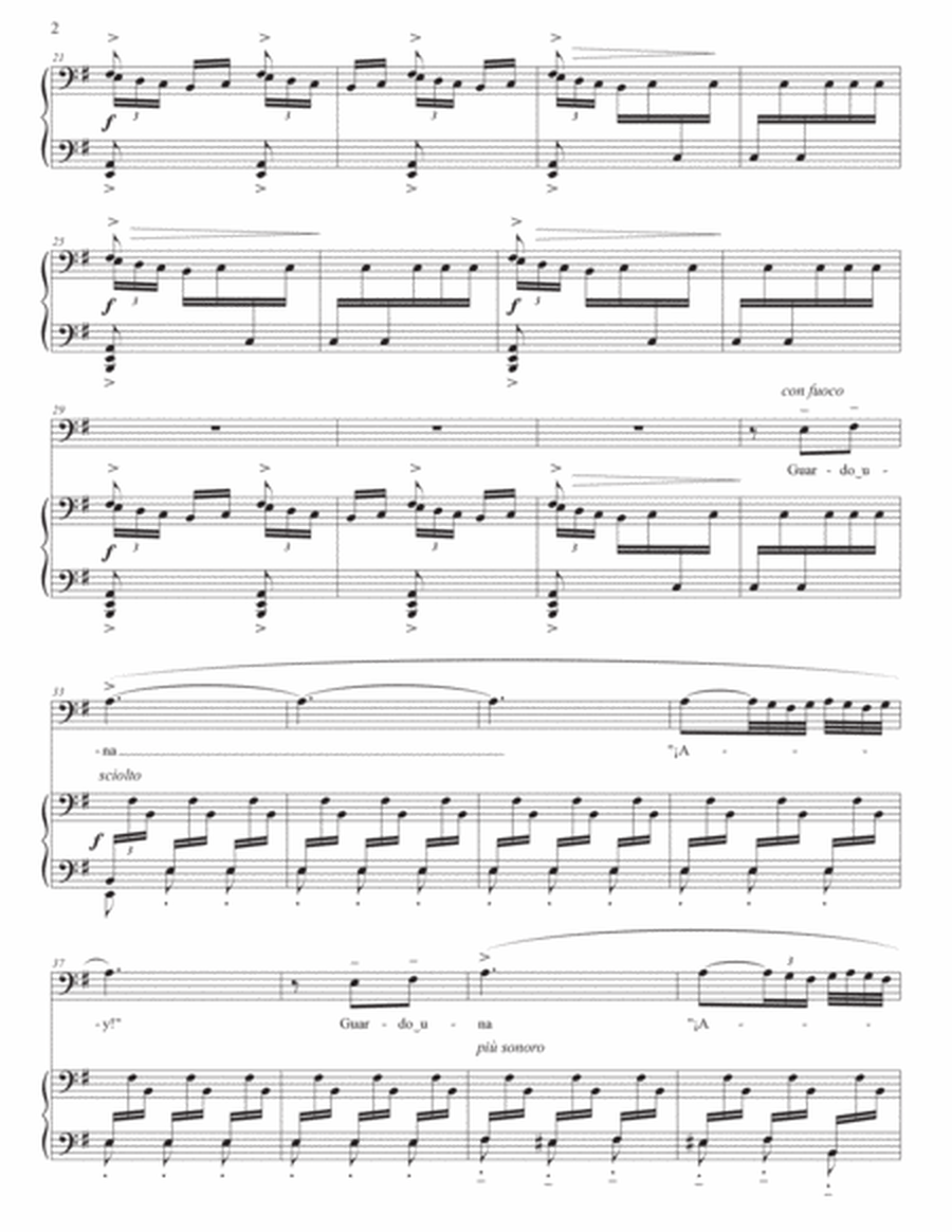 FALLA: Polo (transposed to E minor, bass clef)