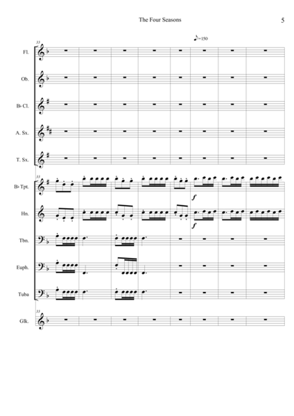 Vivaldi's Autumn 3rd Movement - Score Only image number null