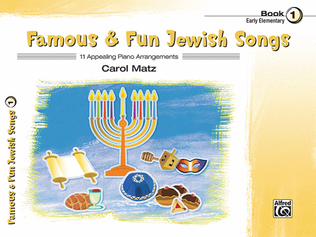 Book cover for Famous & Fun Jewish Songs, Book 1