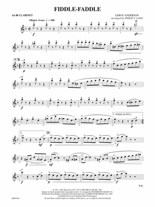 Fiddle-Faddle: 1st B-flat Clarinet