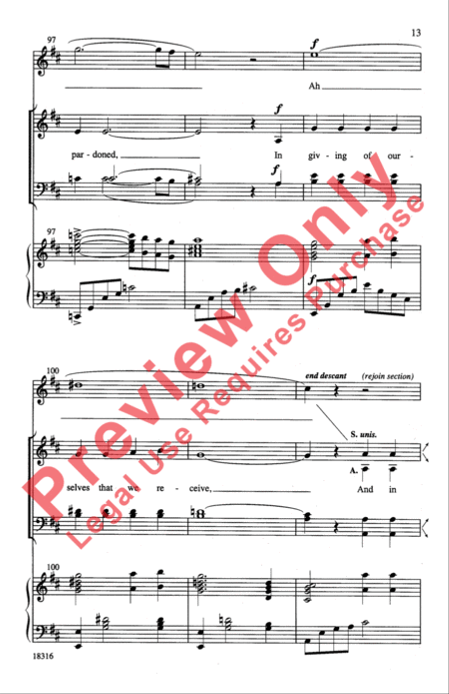 Make Me a Channel of Your Peace 4-Part scores gallery preview page 13