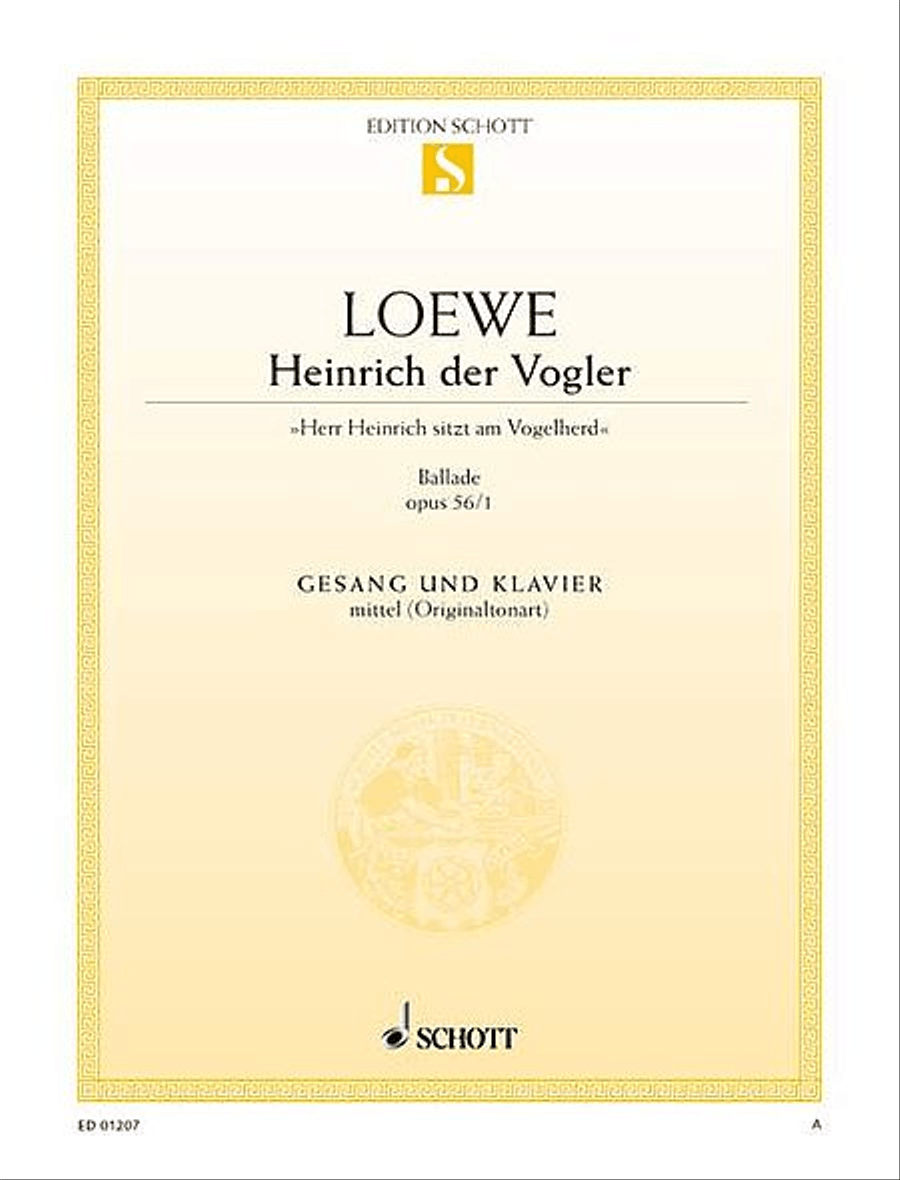Heinrich Der Vogler Op. 56/1 Medium Voice scores gallery preview page 1