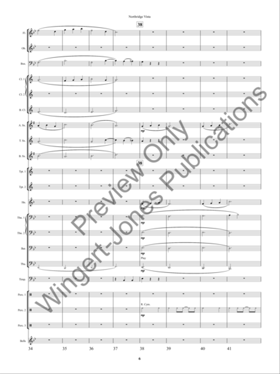 Northridge Vista Concert Band scores gallery preview page 9