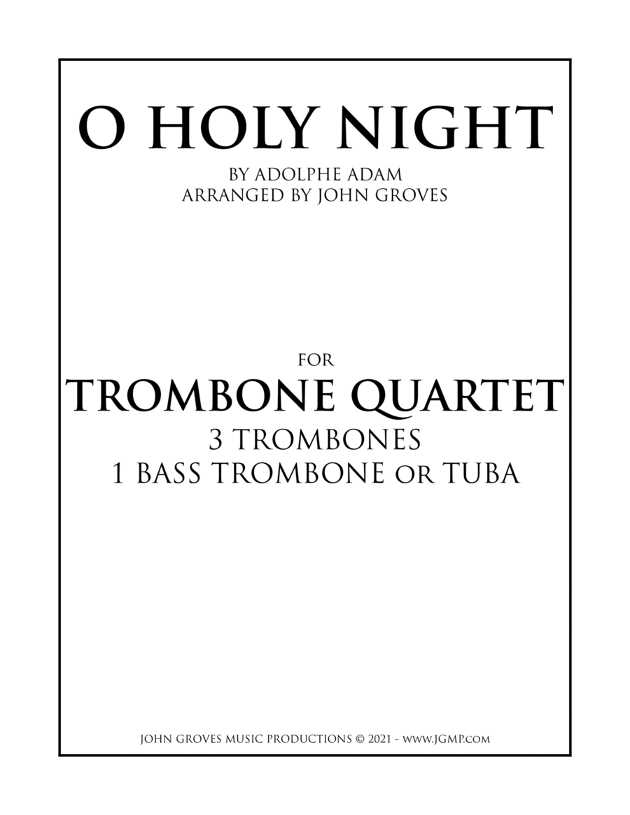 O Holy Night - Trombone Quartet