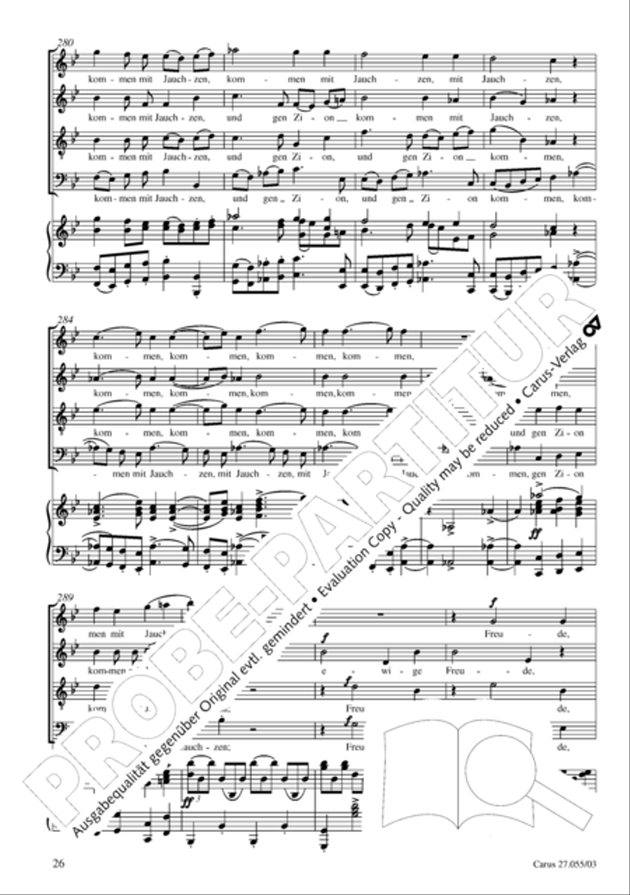 Ein Deutsches Requiem (German Requiem) 4-Part scores gallery preview page 29