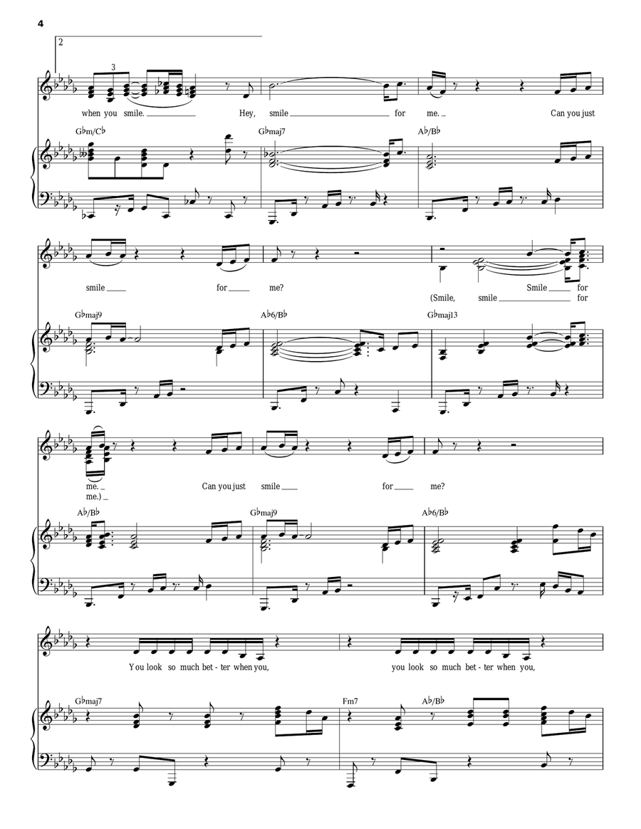 I Smile Piano, Vocal, Guitar scores gallery preview page 4
