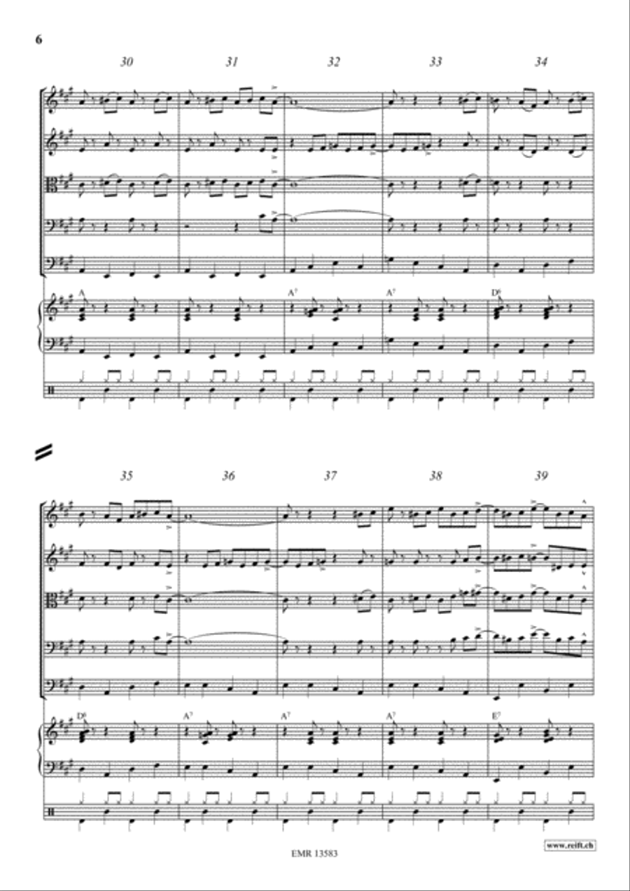 St. Louis Blues String Quintet scores gallery preview page 6
