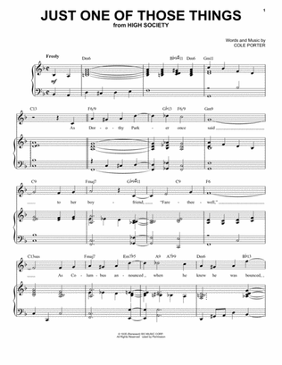 Just One Of Those Things [Jazz version] (from High Society) (arr. Brent Edstrom)