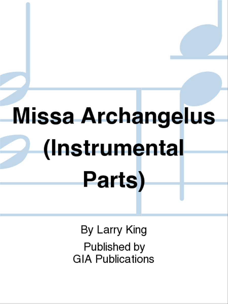 Missa Archangelus - Instrument edition
