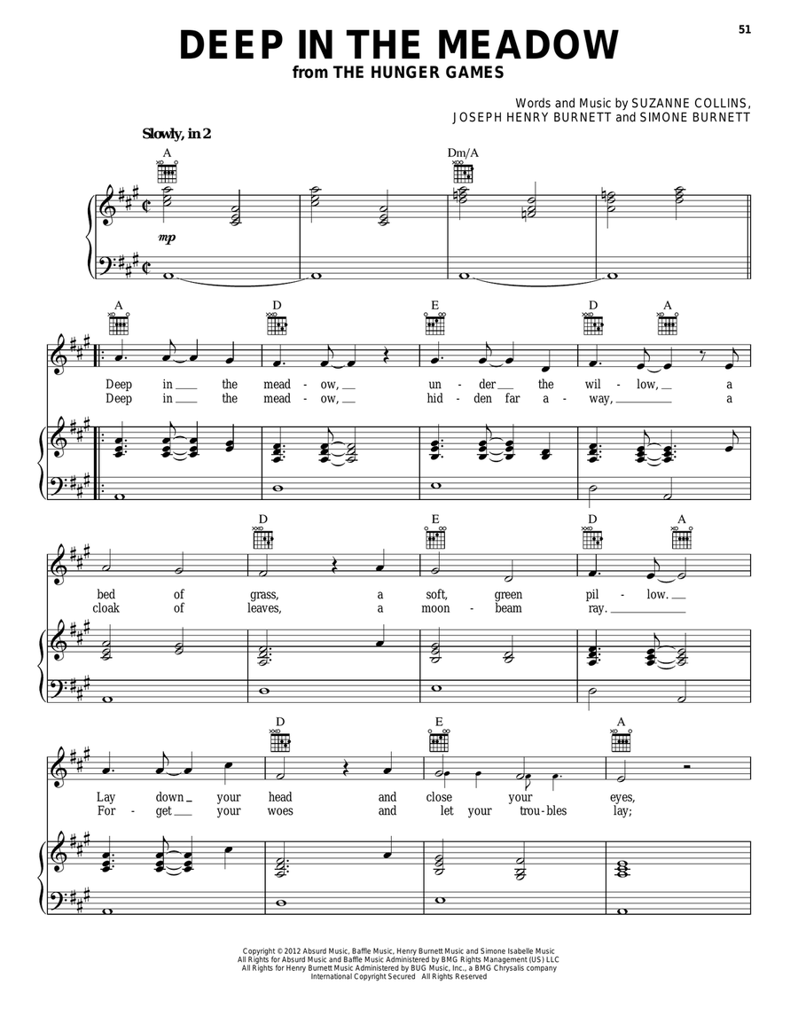 Deep In The Meadow Acoustic Guitar scores gallery preview page 1