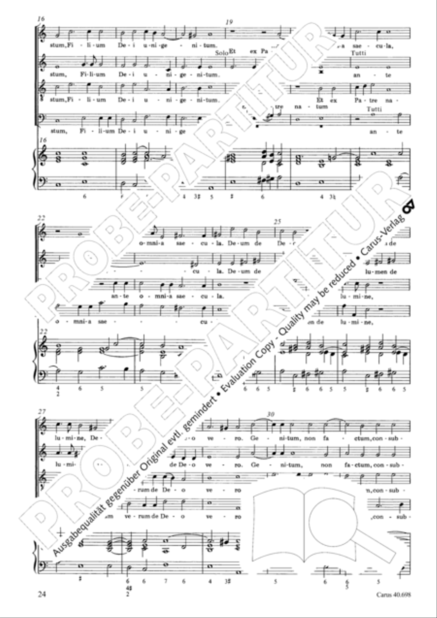 Messa breve SSATB scores gallery preview page 25