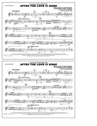 After the Love Has Gone (arr. Paul Murtha) - 3rd Bb Trumpet