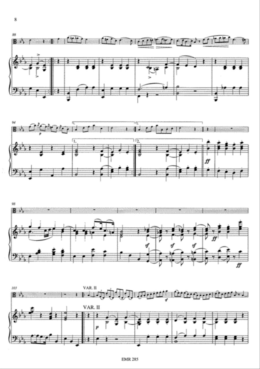 Introduction, Thema und Variationen Op. 102 Piano Accompaniment scores gallery preview page 8