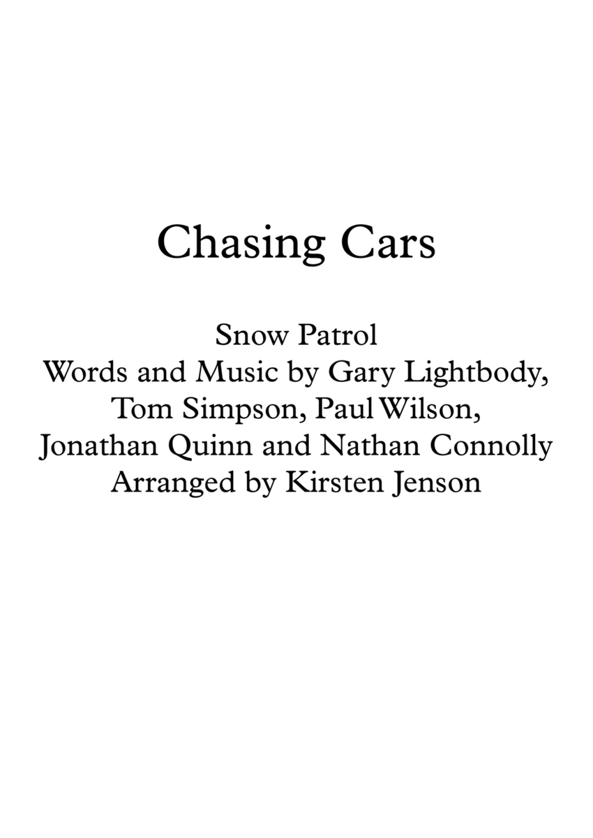 Chasing Cars image number null