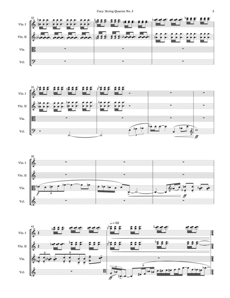 [Cory] String Quartet No. 3