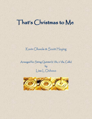 Book cover for That's Christmas to Me