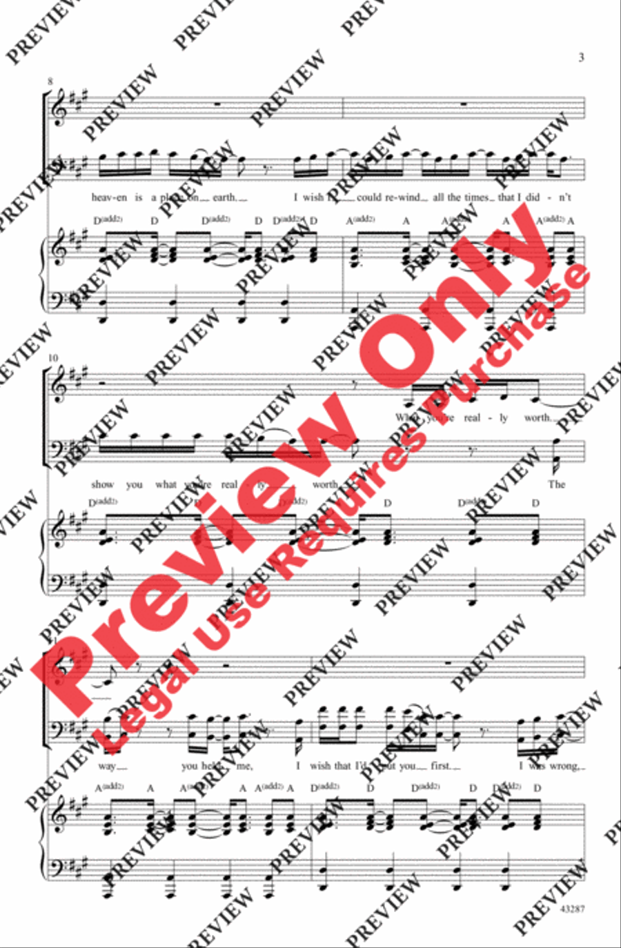 Everything I Didn't Say - SoundTrax CD (CD only) Choir scores gallery preview page 3