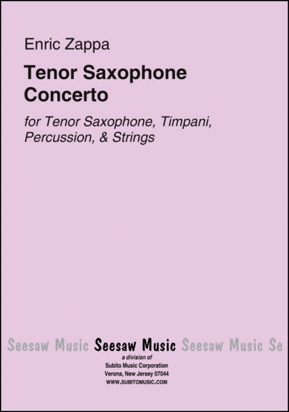 Tenor Saxophone Concerto
