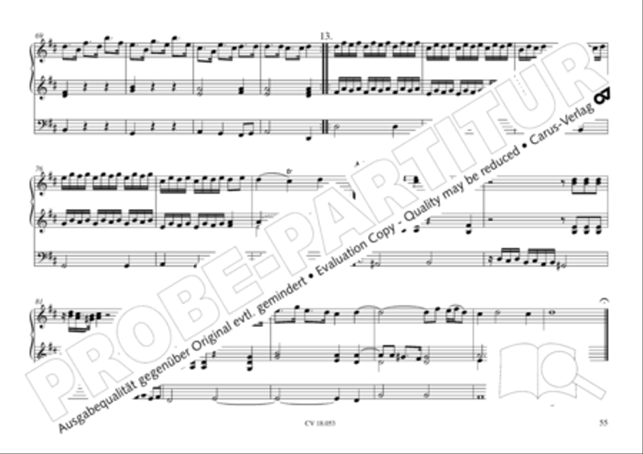Das Husumer Orgelbuch von 1758 Organ Solo scores gallery preview page 56
