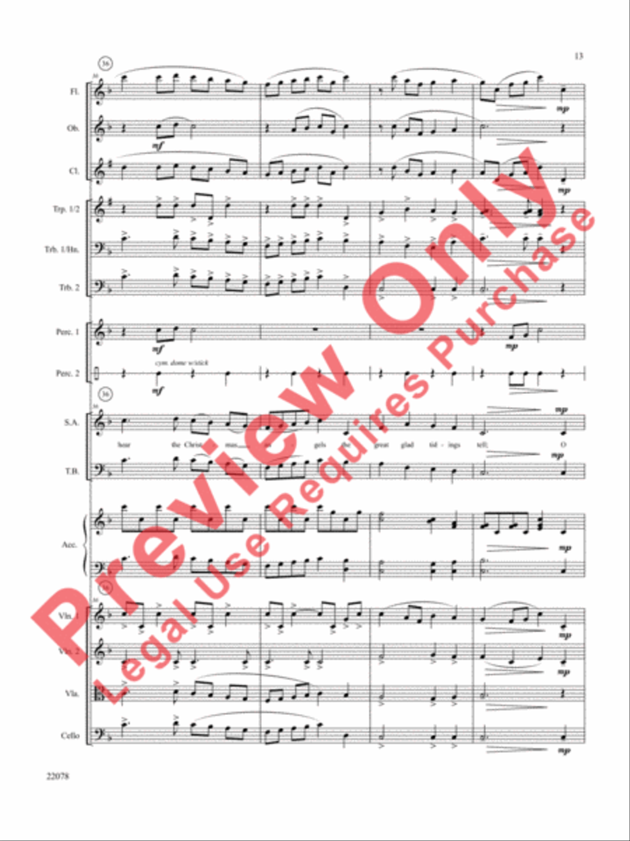 A Christmas Carol (Instrumental Parts) Choir scores gallery preview page 14