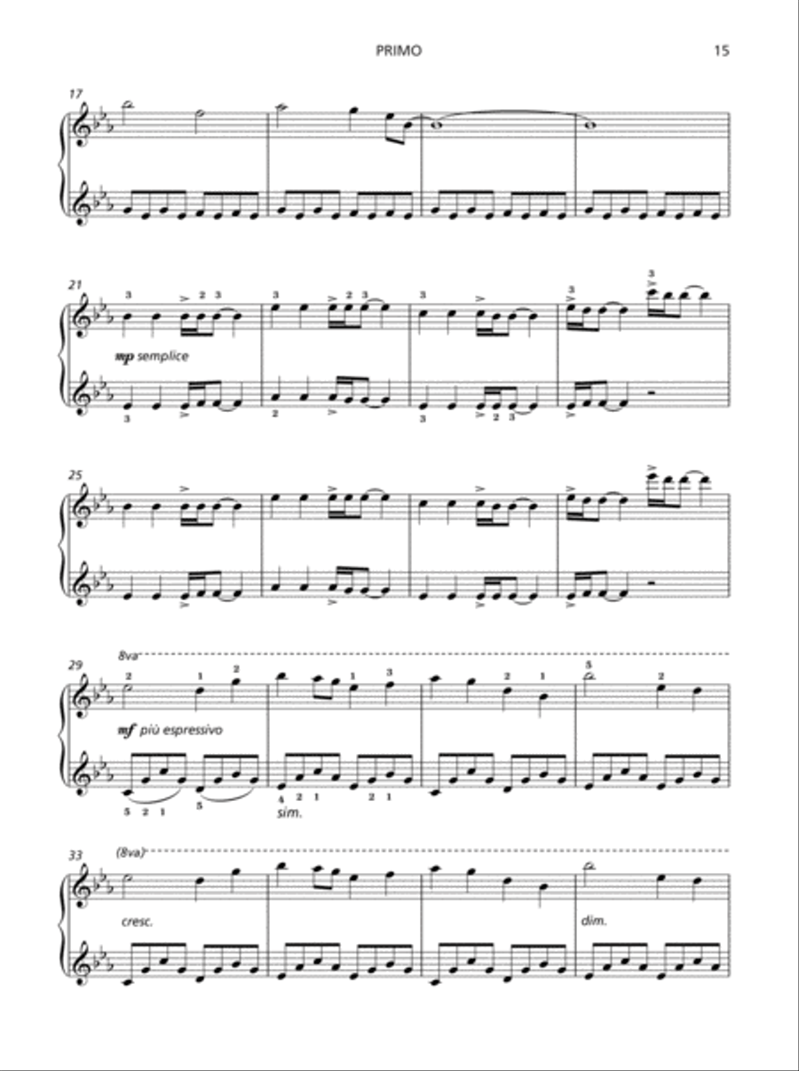 Piano Sketches Duets Book 1 Piano Duet scores gallery preview page 14