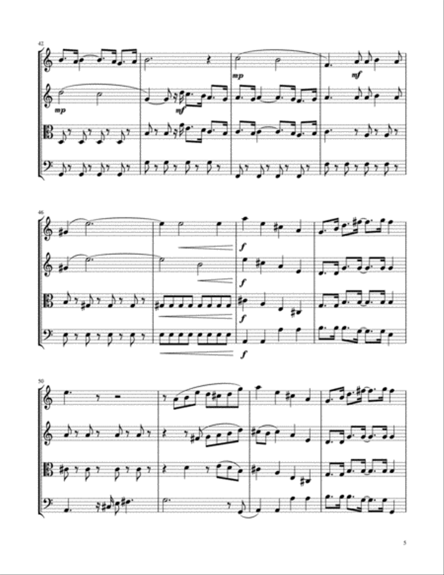 Happy Together String Quartet scores gallery preview page 5