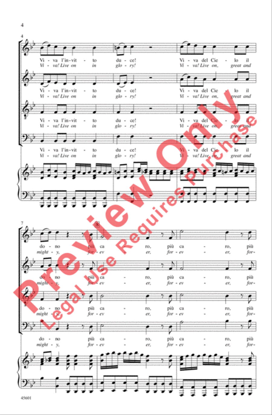 Viva! 4-Part scores gallery preview page 4