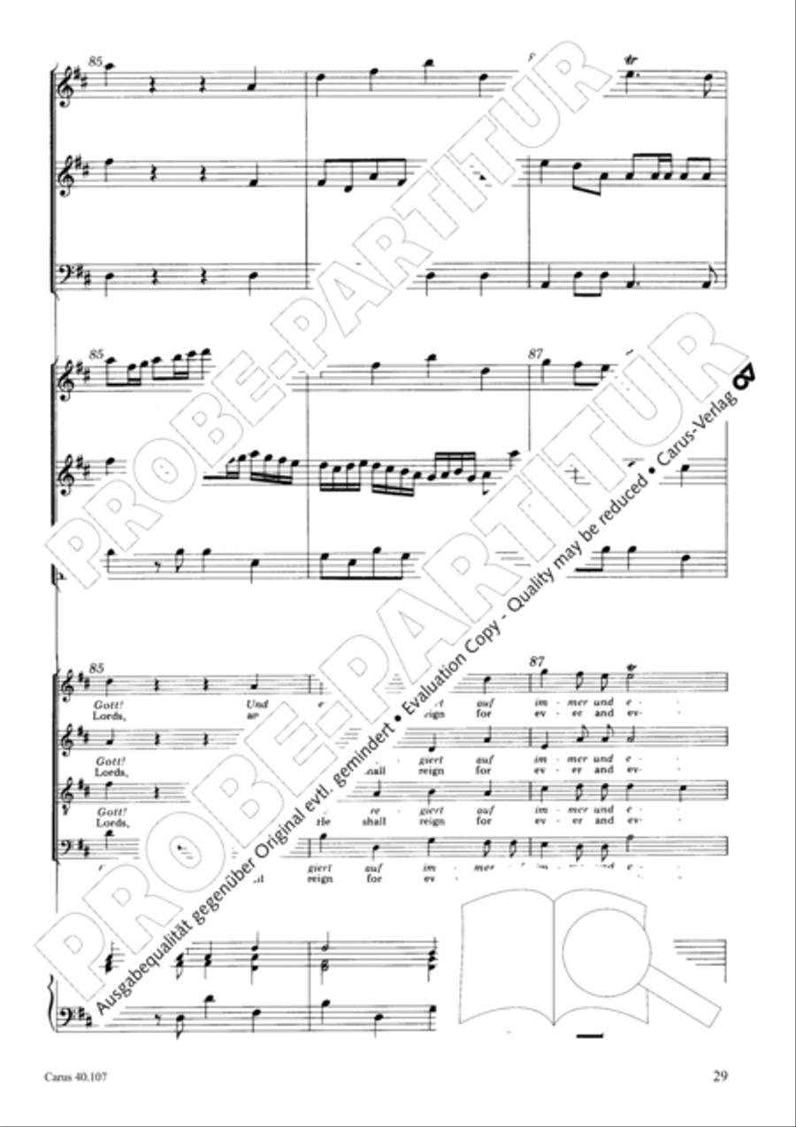 Halleluja (Jesus erschliesst uns die Schrift) 4-Part scores gallery preview page 30