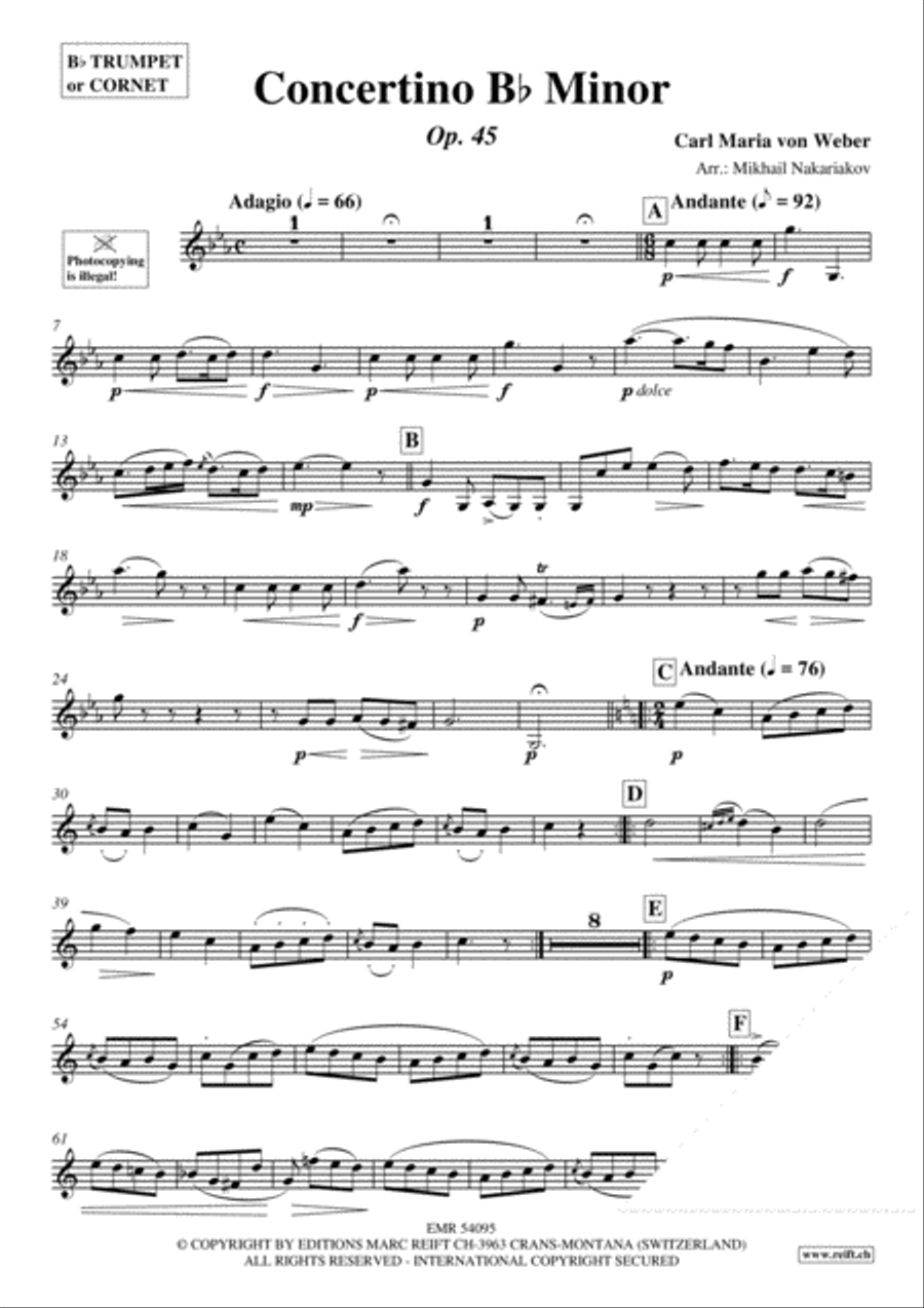 Concertino Bb Minor Cornet scores gallery preview page 3